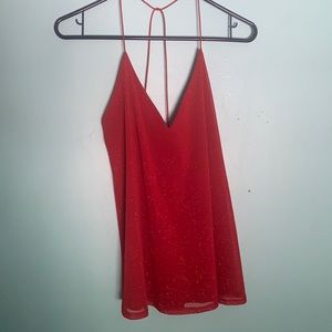 Stunning Red Glitter Blouse
